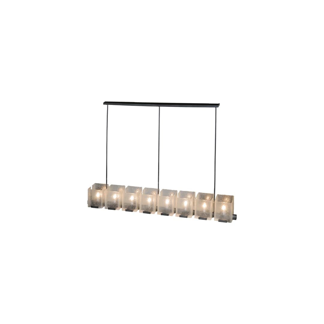 Ice Cube 8 Light 78" Wide Linear Chandelier