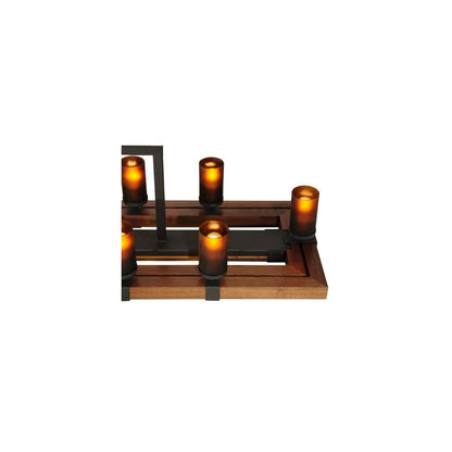 Grand Terrace 20 Light 72" Wide Wrought Iron Candle Style Chandelier