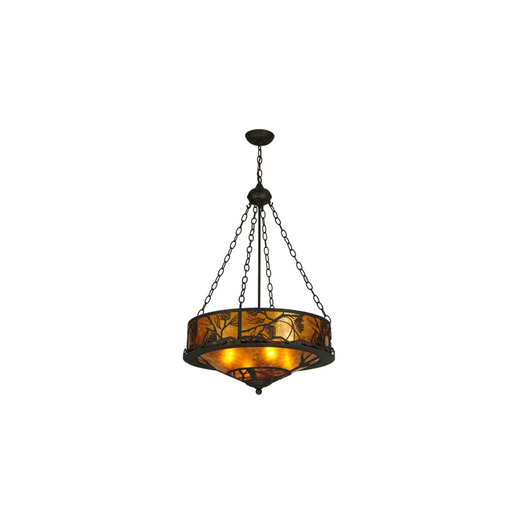 Whispering Pines 4 Light 24" Wide Pendant