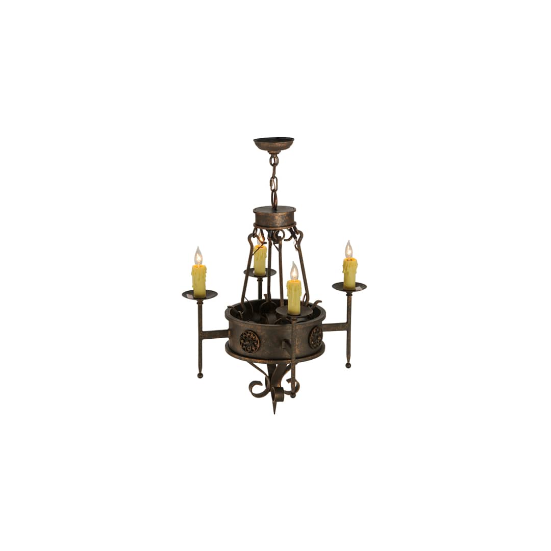 Lorenzo 4 Light 24" Wide Taper Candle Style Chandelier
