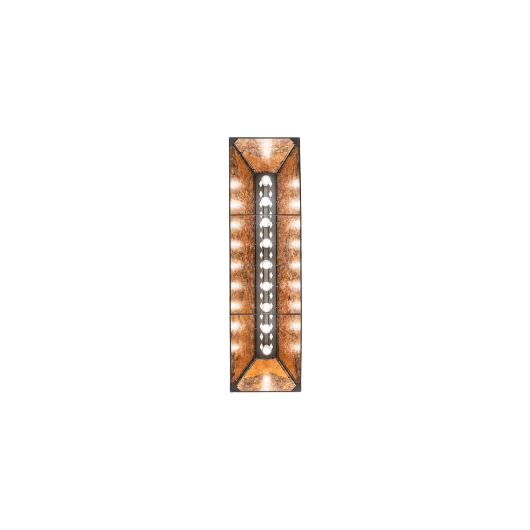 Long Mountain Range 9 Light 17" Wide Linear Pendant