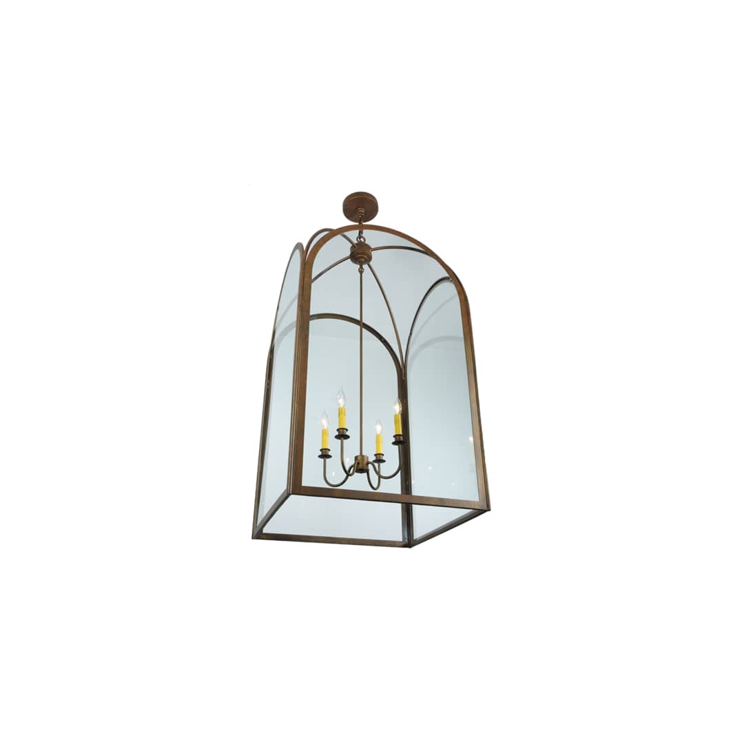 Perin 4 Light 35" Wide Taper Candle Pendant