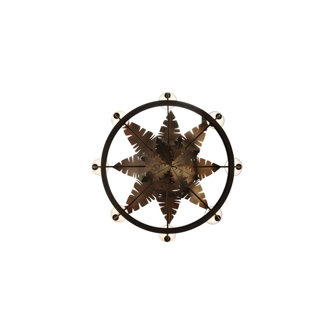 Banana Bamboo 6 Light 59" Wide Chandelier