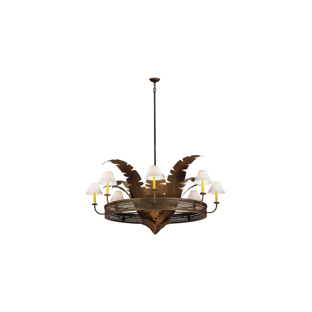 Banana Bamboo 6 Light 59" Wide Chandelier