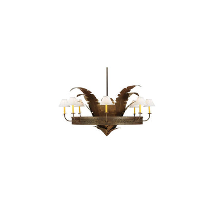Banana Bamboo 6 Light 59" Wide Chandelier