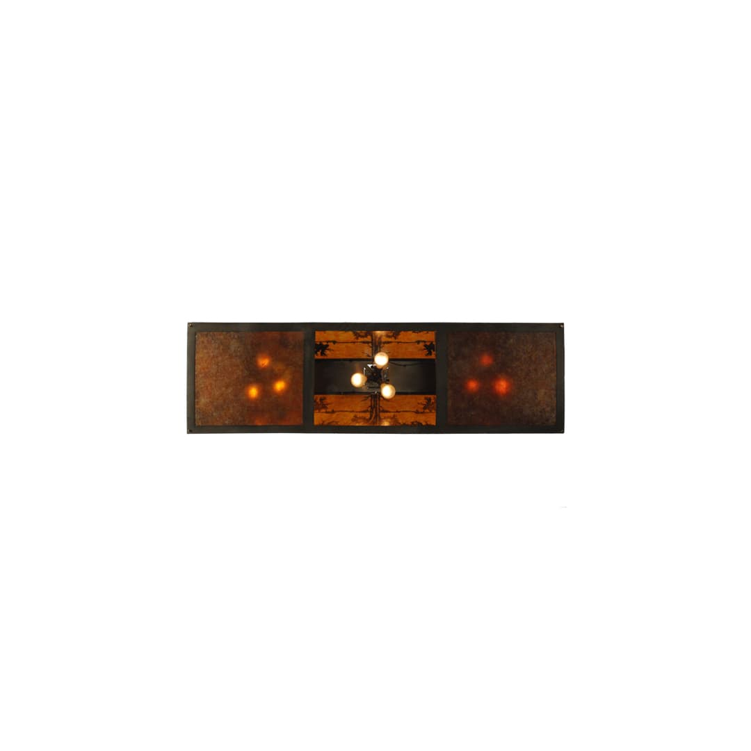 Moose at Lake 9 Light 18" Wide Linear Pendant