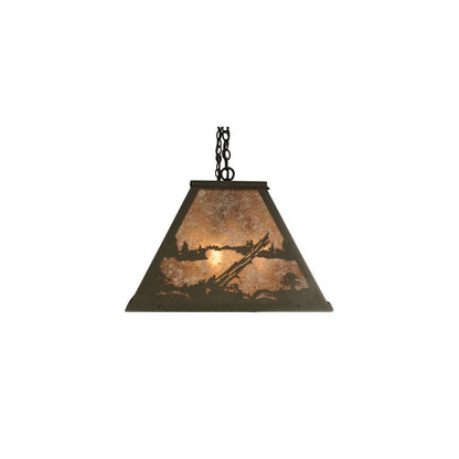 Buffalo at Lake 9 Light 17" Wide Linear Pendant