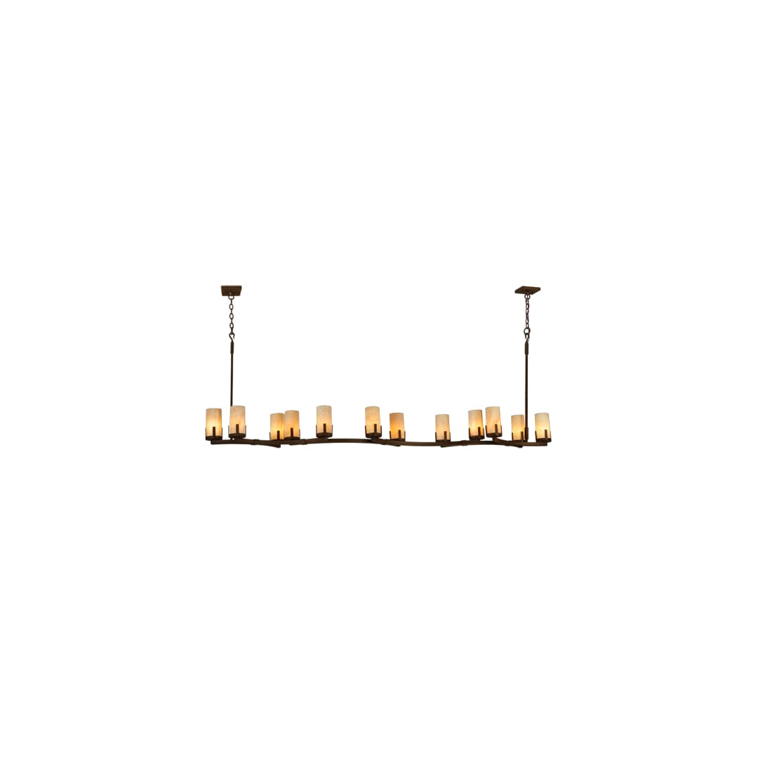 Cero 12 Light 96" Wide Pillar Candle Style Chandelier