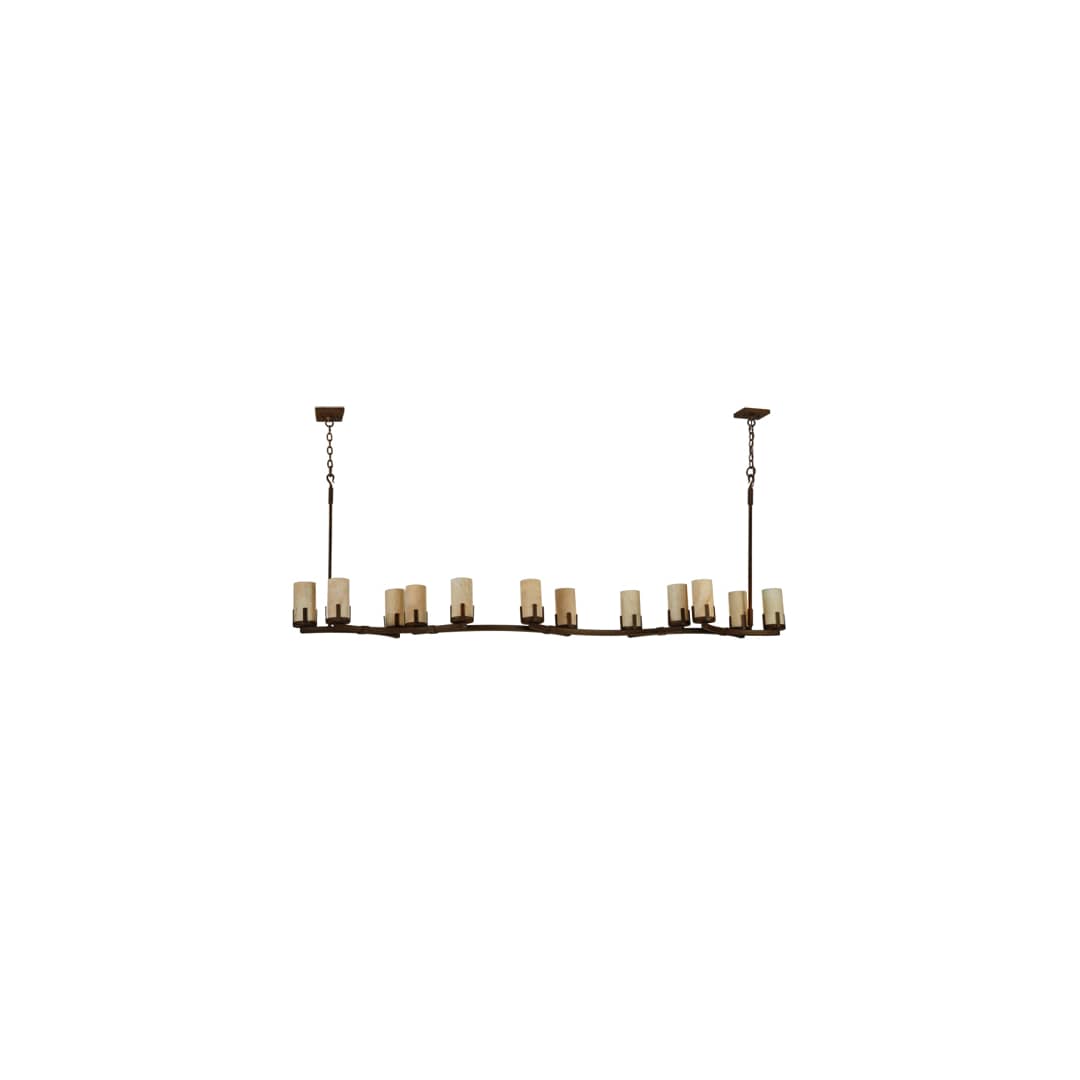 Cero 12 Light 96" Wide Pillar Candle Style Chandelier