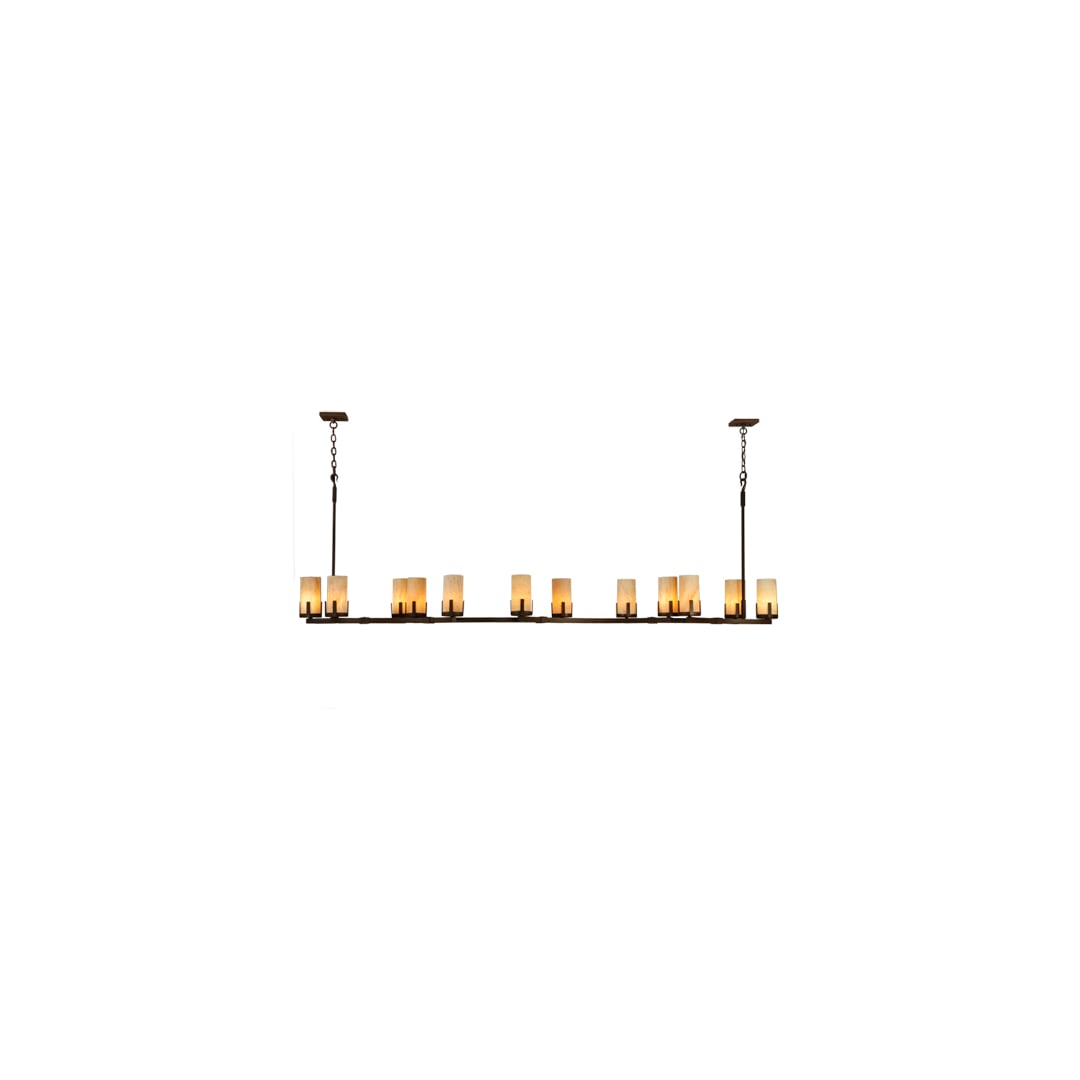 Cero 12 Light 96" Wide Pillar Candle Style Chandelier