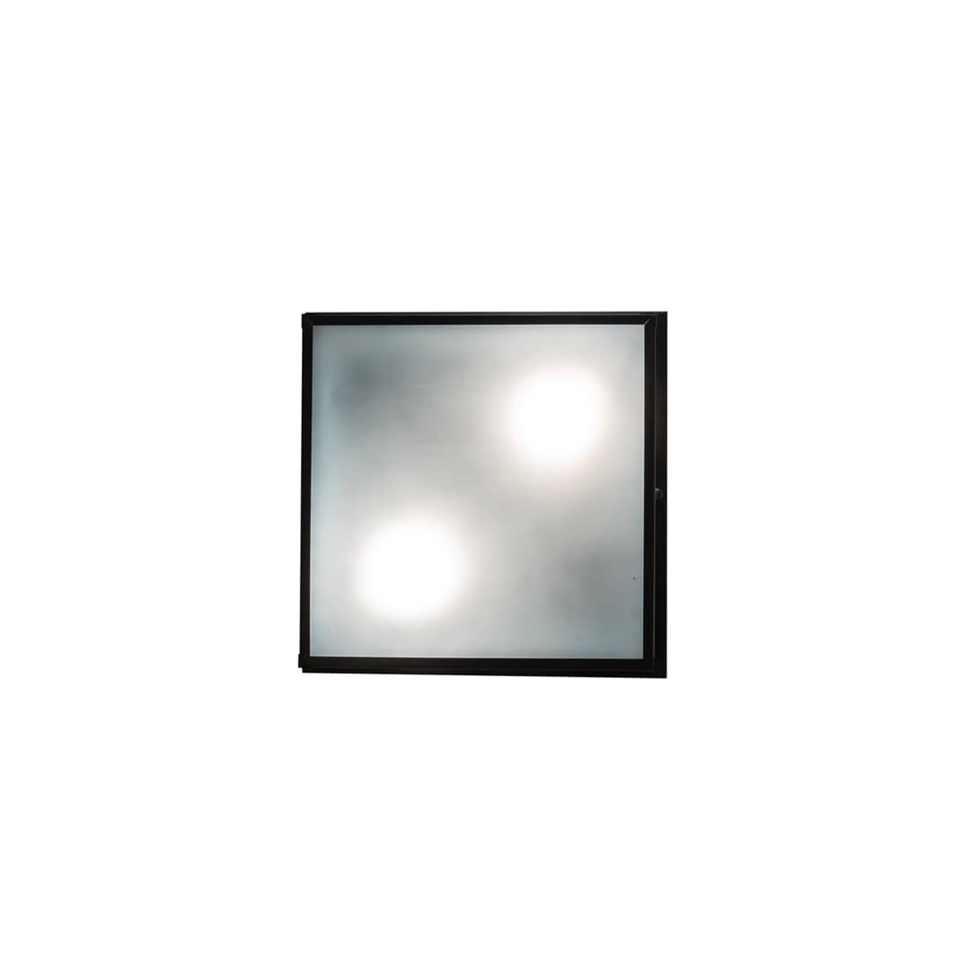 Deer Creek 2 Light 23" Wide Flush Mount Square Ceiling Fixture - Craftsman Brown Finish