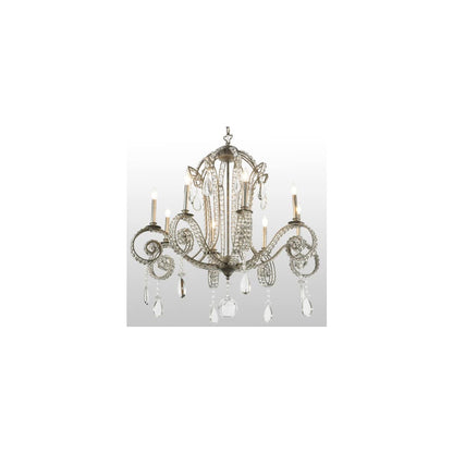 Lucerne 8 Light 40" Wide Crystal Candle Style Chandelier