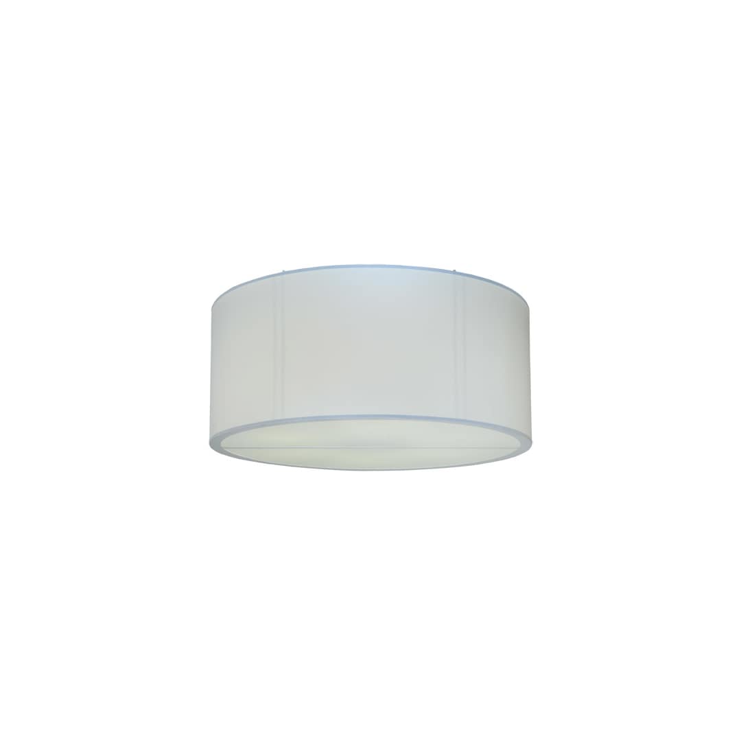 Cilindro 6 Light 60" Wide Flush Mount Drum Ceiling Fixture - Nickel Finish - GU24 Bulb Base