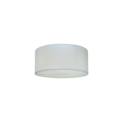 Cilindro 6 Light 60" Wide Flush Mount Drum Ceiling Fixture - Nickel Finish - GU24 Bulb Base