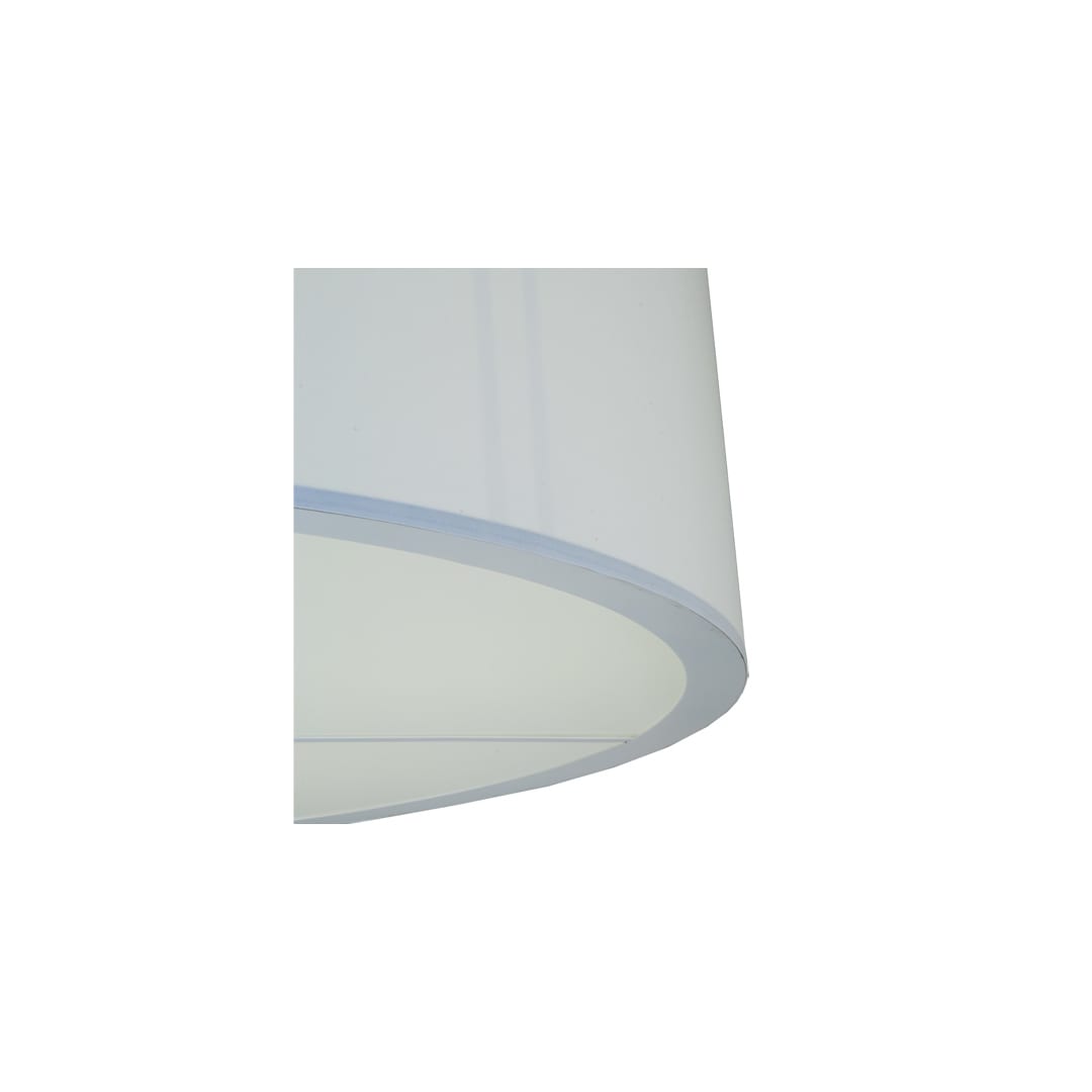 Cilindro 6 Light 60" Wide Flush Mount Drum Ceiling Fixture - Nickel Finish - GU24 Bulb Base