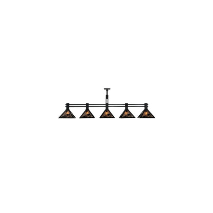 Ducks in Flight 5 Light 12" Wide Linear Pendant