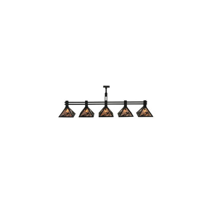 Ducks in Flight 5 Light 12" Wide Linear Pendant