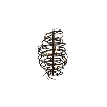 Cyclone 9 Light 21" Wide Taper Candle Style Chandelier