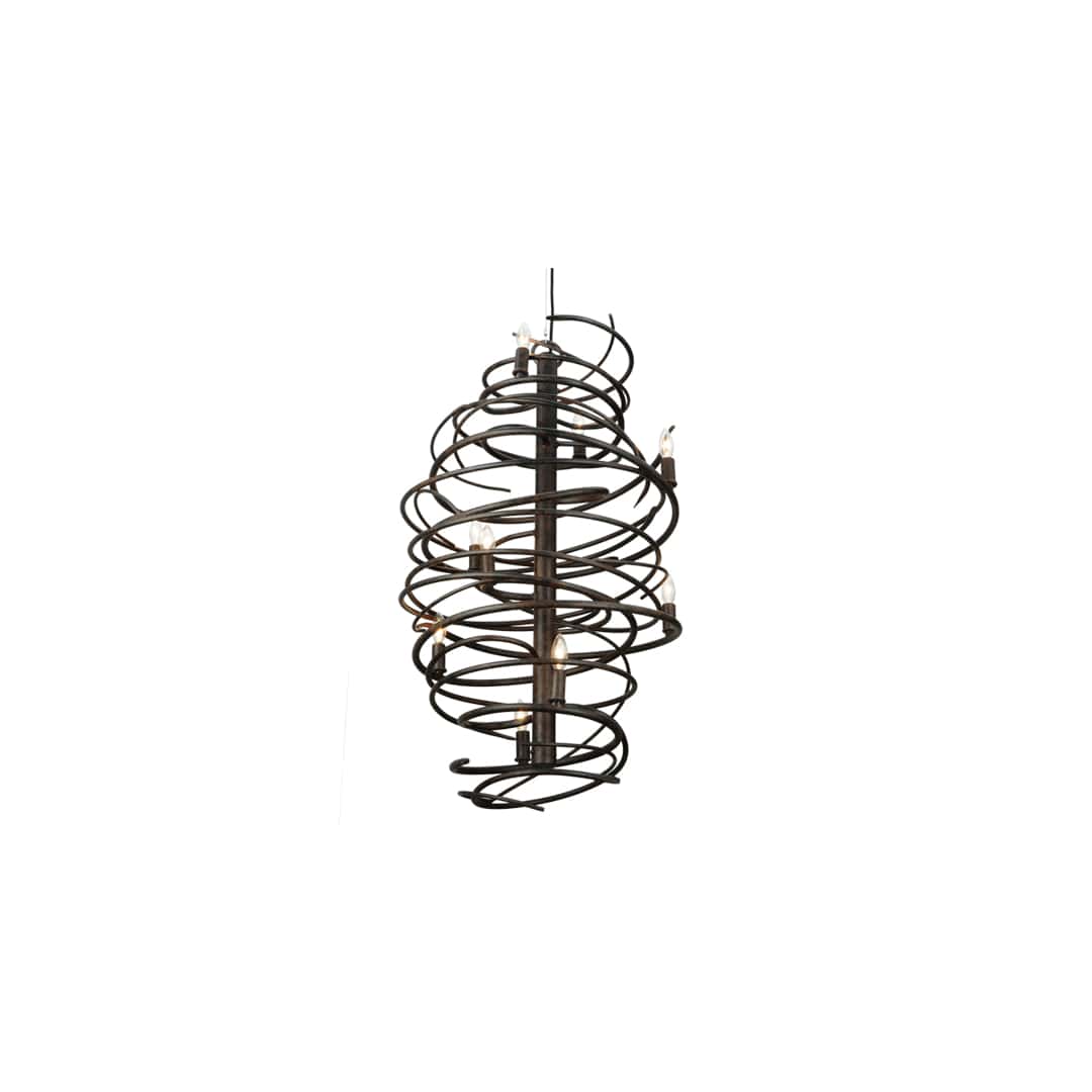 Cyclone 9 Light 21" Wide Taper Candle Style Chandelier