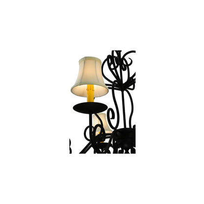 Corrina 8 Light 36" Wide Chandelier - Blackwash Finish