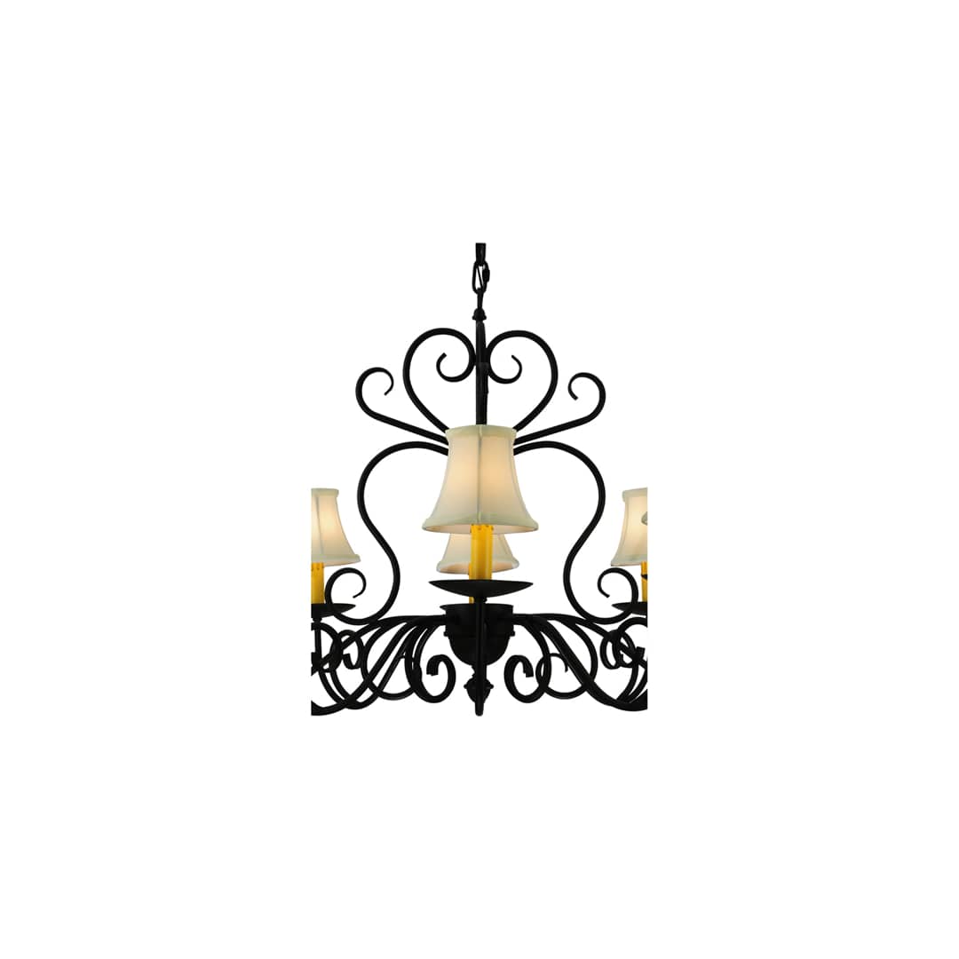 Corrina 8 Light 36" Wide Chandelier - Blackwash Finish