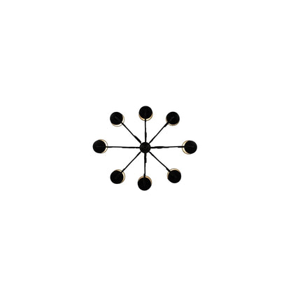 Corrina 8 Light 36" Wide Chandelier - Blackwash Finish
