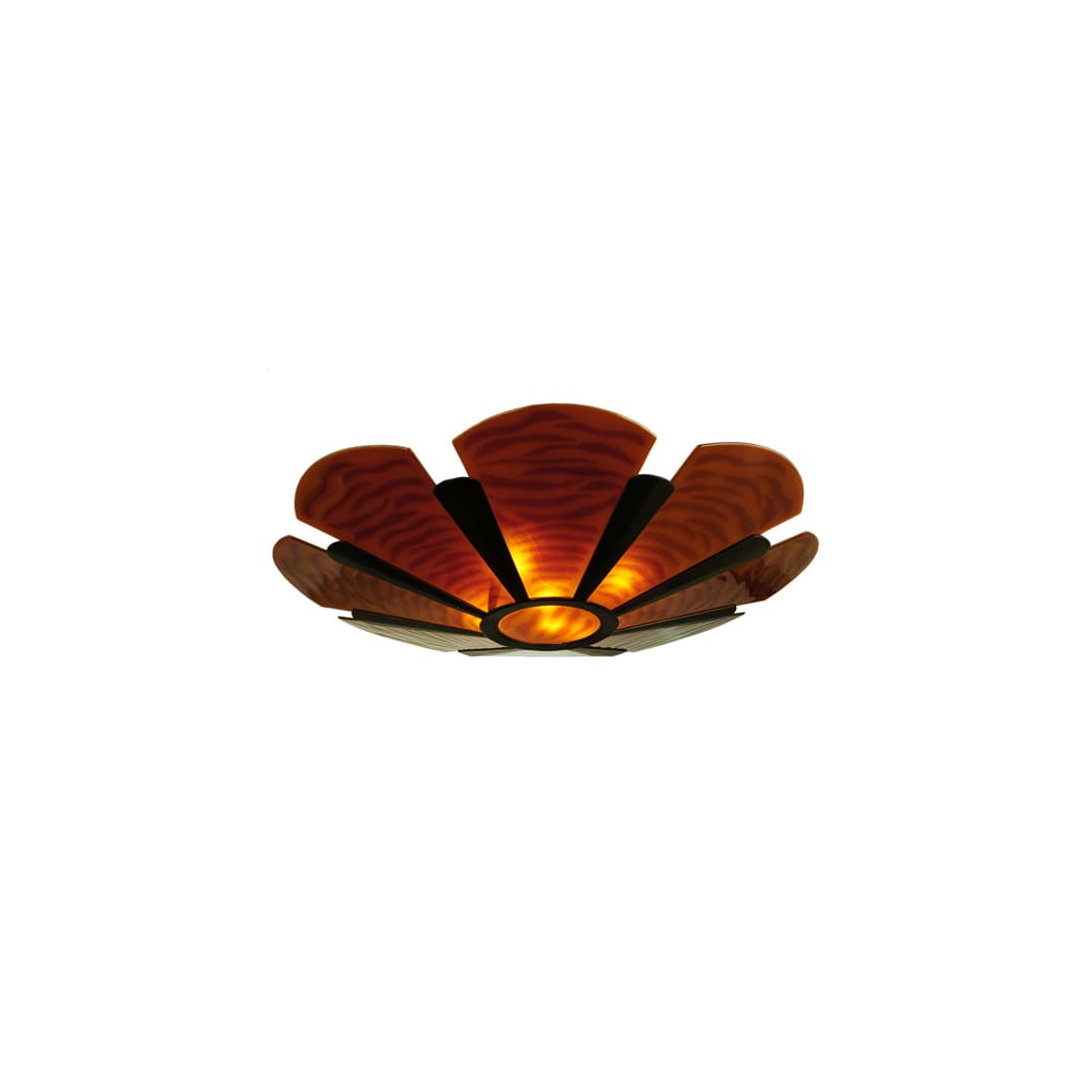 Metro Fusion 4 Light 49" Wide Semi-Flush Bowl Ceiling Fixture - Mahogany Bronze Finish