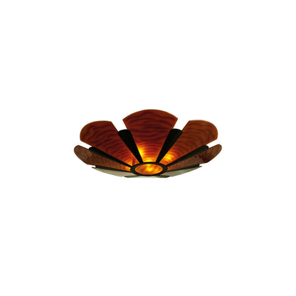 Metro Fusion 4 Light 49" Wide Semi-Flush Bowl Ceiling Fixture - Mahogany Bronze Finish