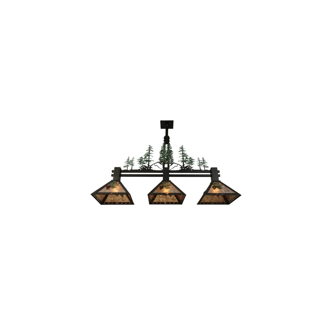 Winter Pine 3 Light 12" Wide Linear Pendant