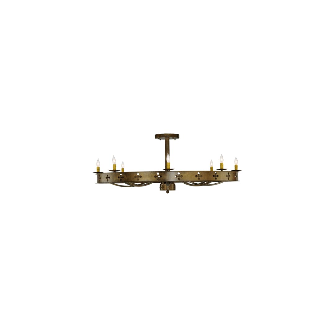 Byzantine 8 Light 48" Wide Semi-Flush Ceiling Fixture