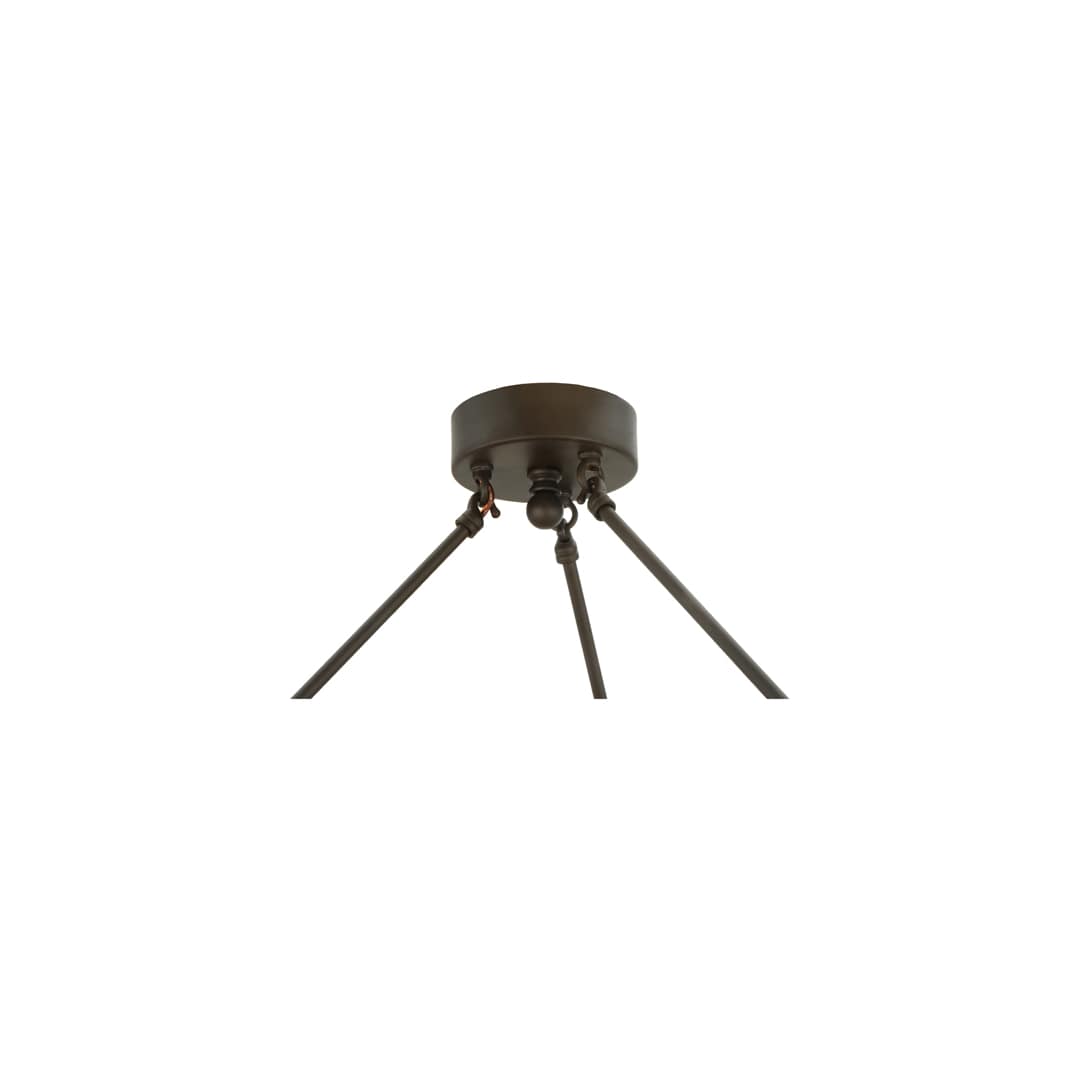 Cilindro Calico 12 Light 27" Wide Semi-Flush Drum Ceiling Fixture