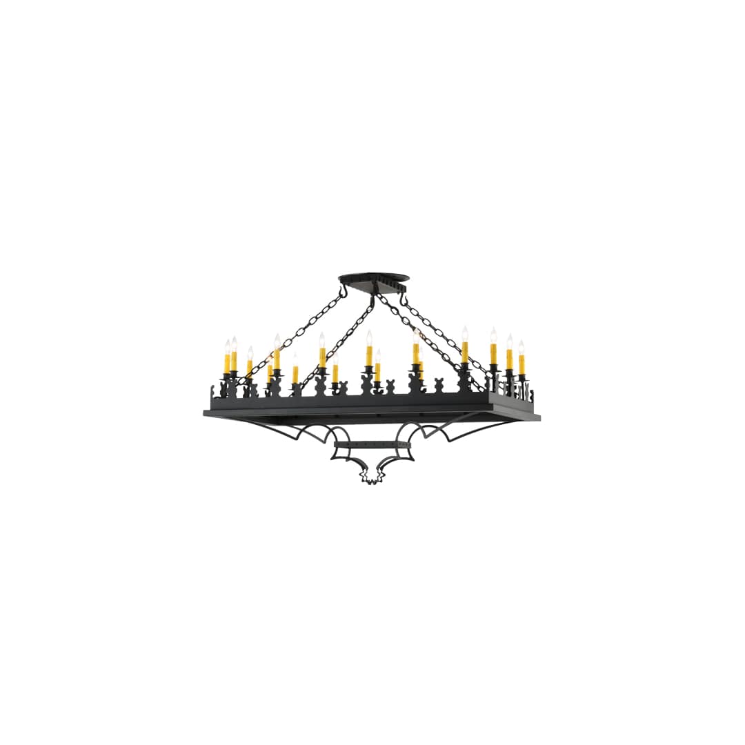 Asen 18 Light 24" Wide Taper Candle Pendant