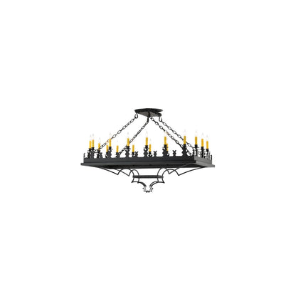 Asen 18 Light 24" Wide Taper Candle Pendant