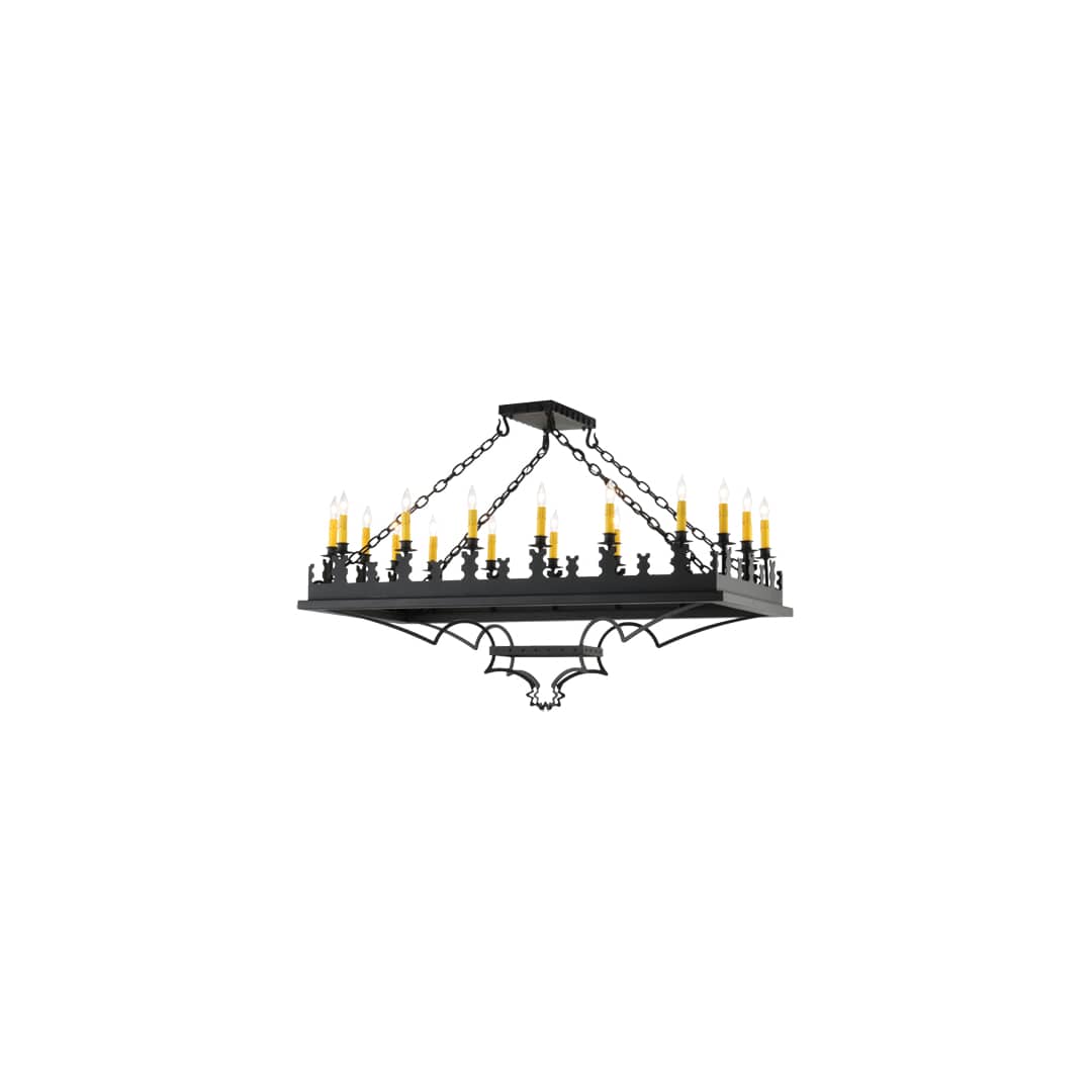 Asen 18 Light 24" Wide Taper Candle Pendant