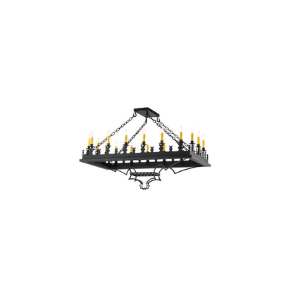Asen 18 Light 24" Wide Taper Candle Pendant