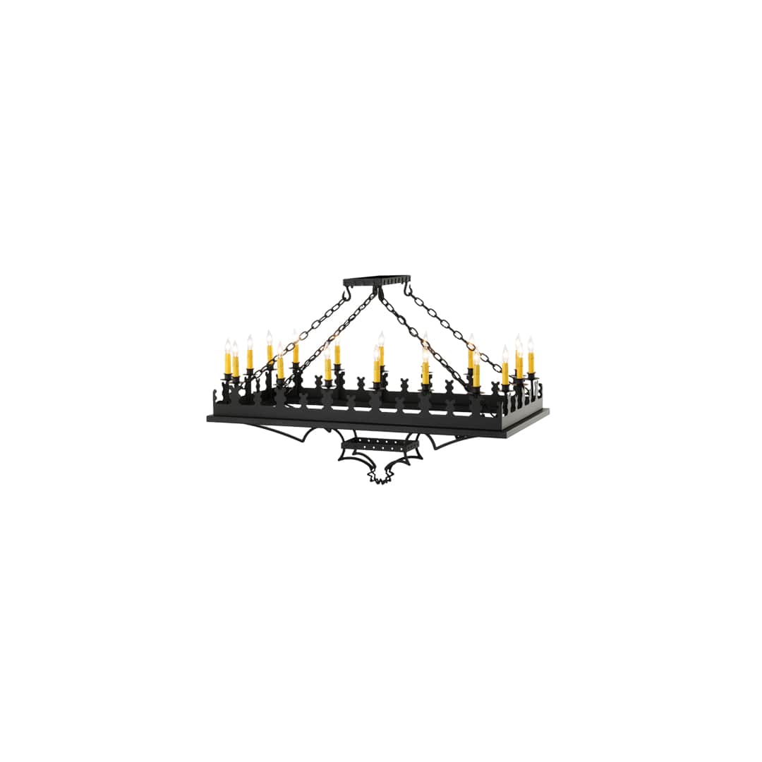 Asen 18 Light 24" Wide Taper Candle Pendant