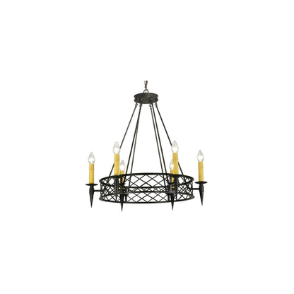 Topridge 6 Light 33" Wide Taper Candle Style Chandelier