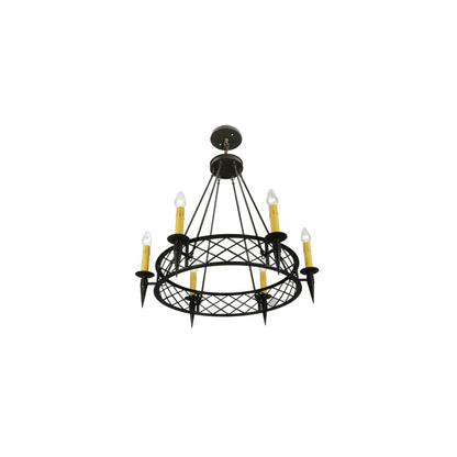 Topridge 6 Light 33" Wide Taper Candle Style Chandelier