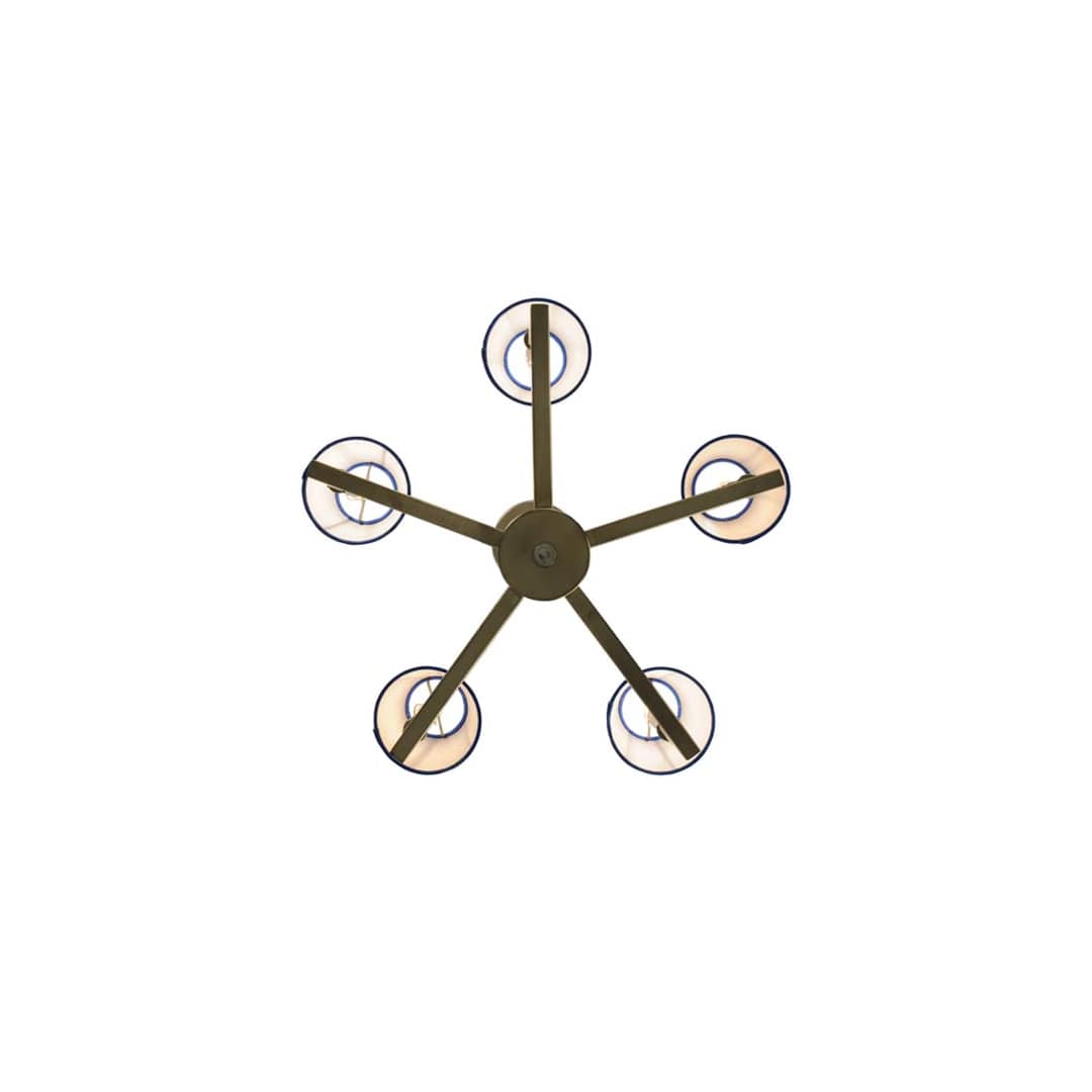 Rula 5 Light 24" Wide Chandelier - Brushed Nickel Finish