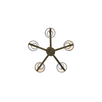 Rula 5 Light 24" Wide Chandelier - Brushed Nickel Finish