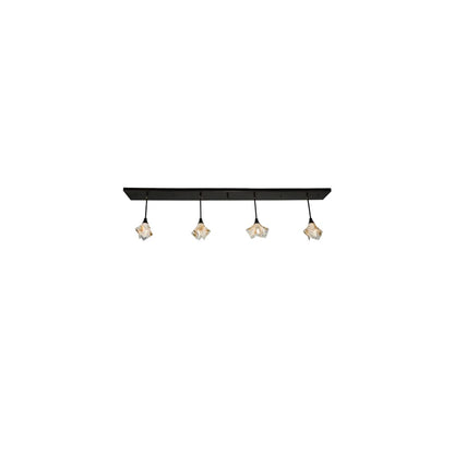 Metro 4 Light 10" Wide Abstract Multi Light Pendant