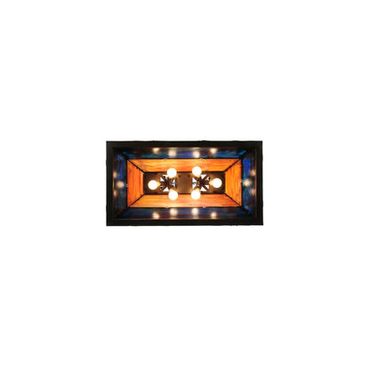 Moose through the Trees 6 Light 19" Wide Linear Pendant