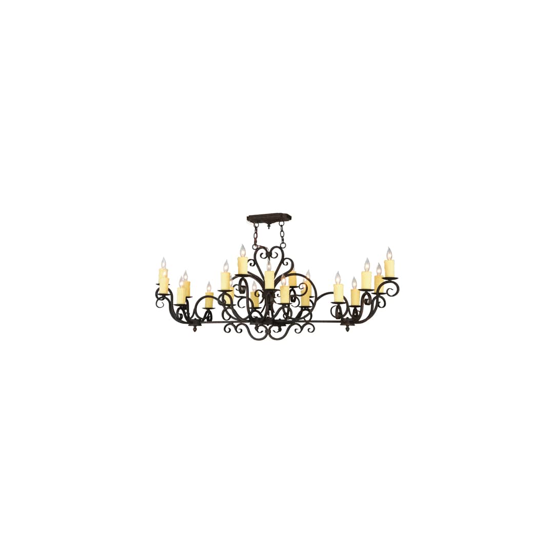 Kean Moins 20 Light 34" Wide Pillar Candle Style Chandelier