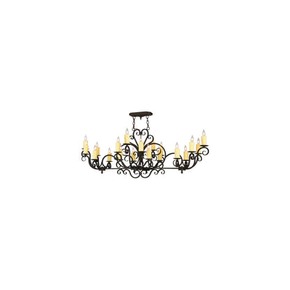 Kean Moins 20 Light 34" Wide Pillar Candle Style Chandelier