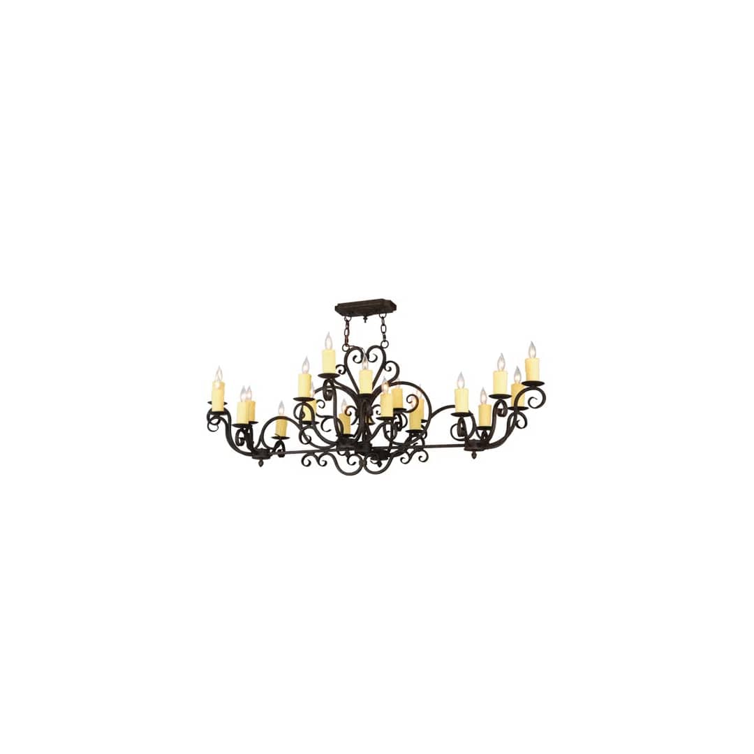 Kean Moins 20 Light 34" Wide Pillar Candle Style Chandelier