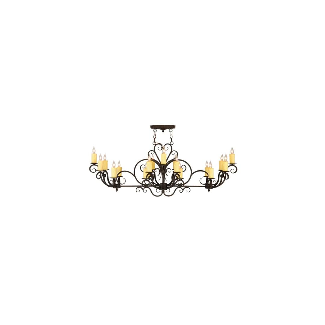 Kean Moins 20 Light 34" Wide Pillar Candle Style Chandelier