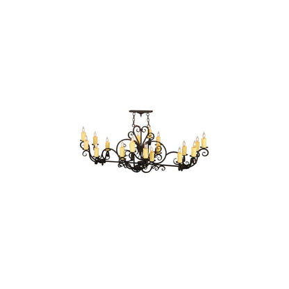 Kean Moins 20 Light 34" Wide Pillar Candle Style Chandelier