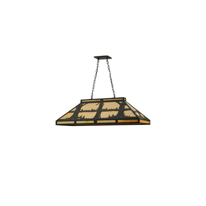 Quiet Pond 6 Light 17" Wide Linear Pendant