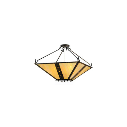 Zandra 4 Light 43" Wide Semi-Flush Ceiling Fixture