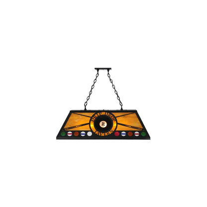 Personalized 9 Light 17" Wide Billiard Linear Pendant